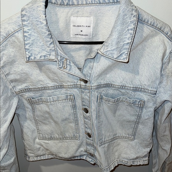Light Denim Cropped Jacket - Picture 3 of 5